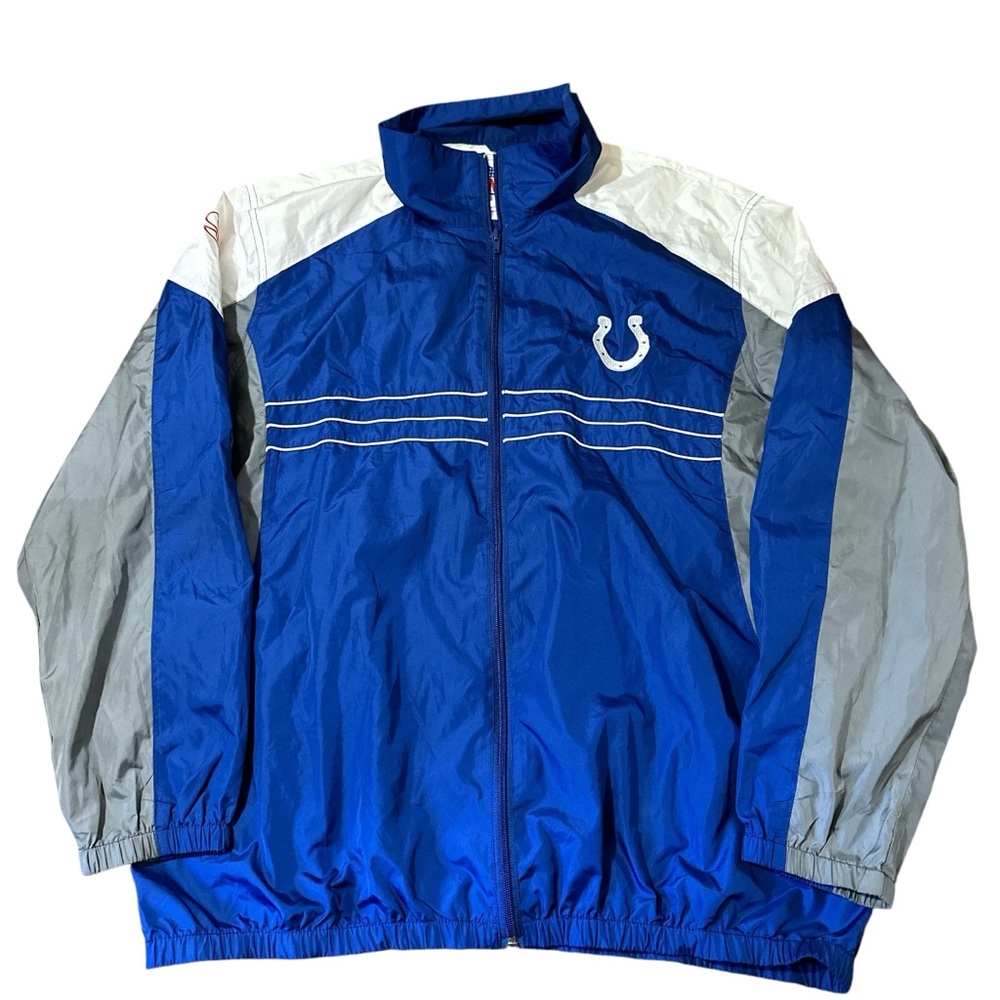 Vintage NFL Indianapolis Colts Sports Illustrated Full Zip Jacket Mens XL Bl…